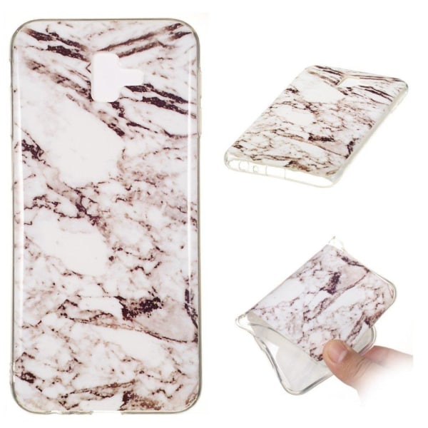 Samsung Galaxy J6 Plus (2018) marmori kuviollinen pehmeä silikooni muovinen suojakuori - Tyyli P Multicolor