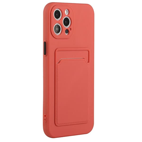 iPhone 14 Pro Max skal med korthållare - Hagtorn Röd Röd