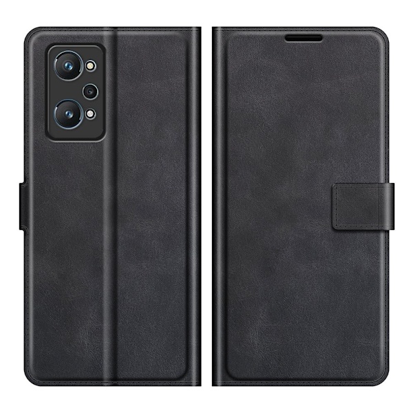 Lompakko Nahkakotelo For Realme Gt Neo 3t / Gt Neo2 / Gt2 - Musta Black