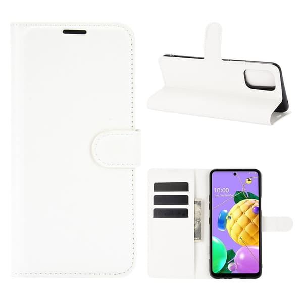 Classic LG K62 / K52 / Q52 Flippetui - Hvit White