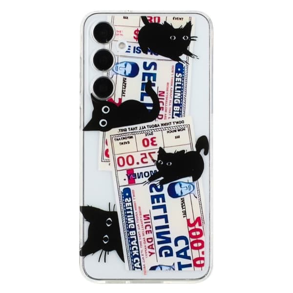 Vibe Samsung Galaxy A36 -kansi - 4 Mustaa Kissaa Multicolor