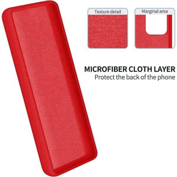 Matt flytende silikondeksel for Motorola G Pure - Rød Red