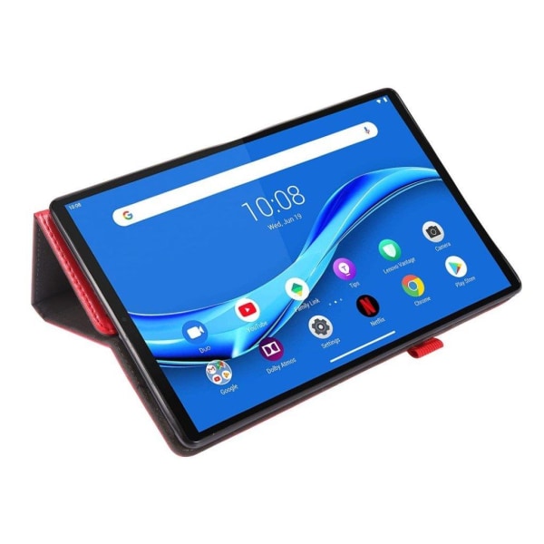 Crazy Horse Lenovo Tab M10 FHD Plus leather flip case - Red Red