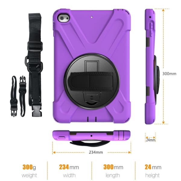 iPad Mini (2019) X-Formet Silikonveske - Lilla Purple