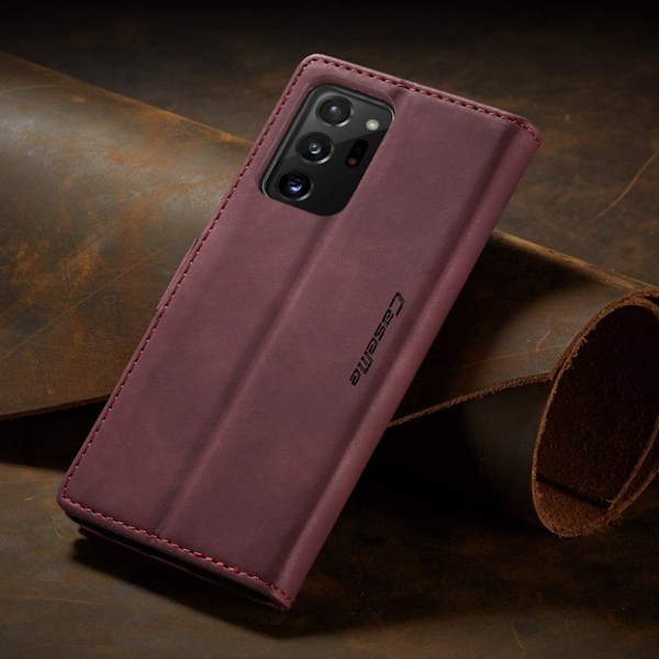 CaseMe Samsung Galaxy Note 20 Ultra Vintage Etui - Rødvin Red