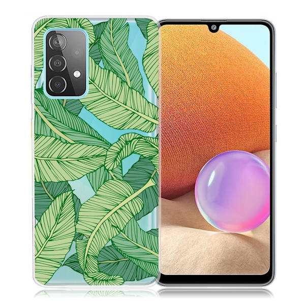 Deco Samsung Galaxy A32 kotelot - Vihreä Lehti Green