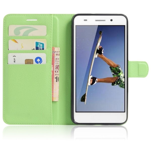 Stauning læder-etui til Huawei Y6 II - Grøn Green