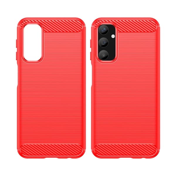 Carbon Flex Suojakotelo Samsung Galaxy A25 - Punainen Red