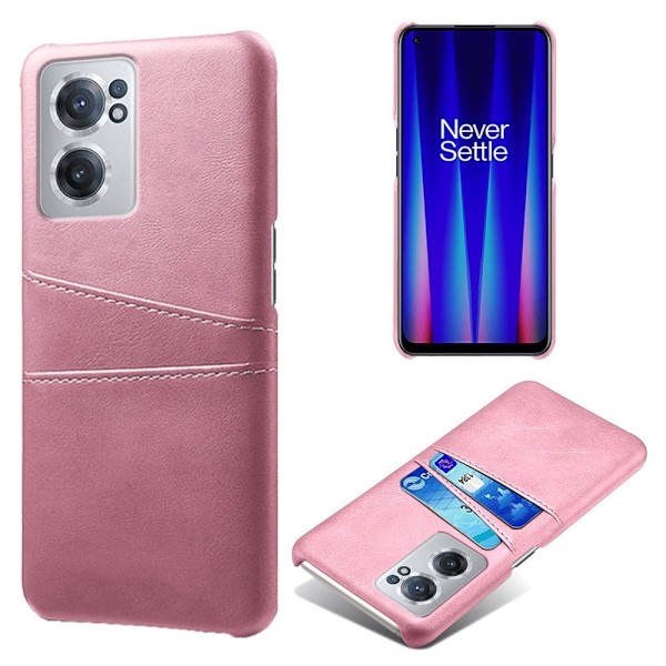 OnePlus Nord CE 2 5G skal med korthållare - Rosa Rosa