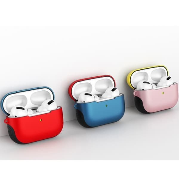 AirPods Pro matter etui - Blå / Rød Red