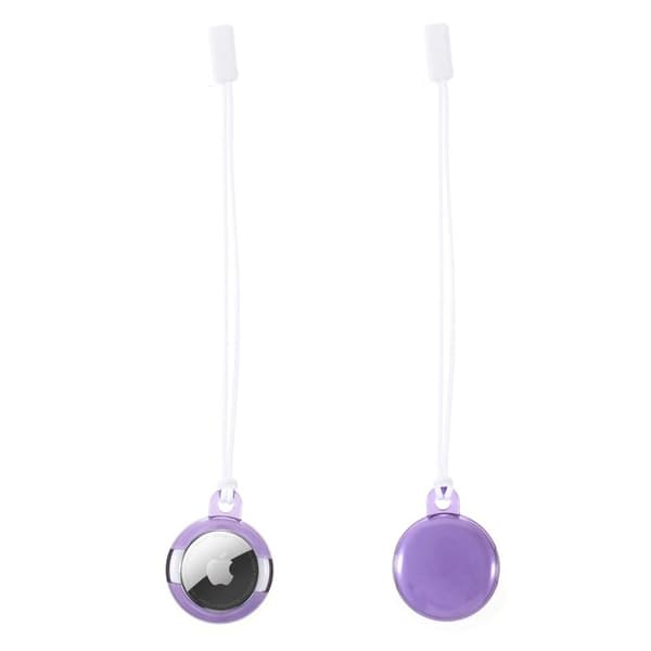 AirTags TPU-kansi avaimenperällä - Violetti Purple