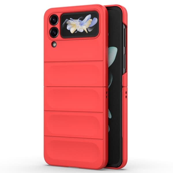 Blødt grebsformet Samsung Galaxy Z Flip4 cover - Rød Red