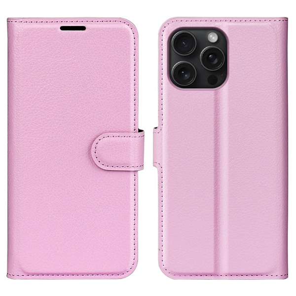 Classic iPhone 16 Pro Max flip etui - Rosa Pink
