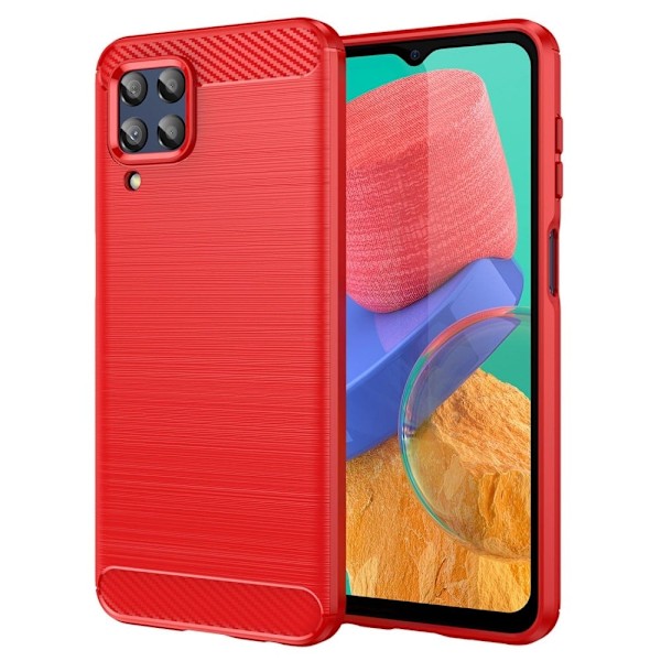 Carbon Flex Samsung Galaxy M33 5G deksel - Rød Red