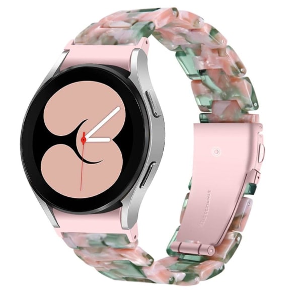 Tyylikäs hartsityylinen kellohihna Samsung Galaxy Watch 4:lle - Pinkki / Vihreä Multicolor