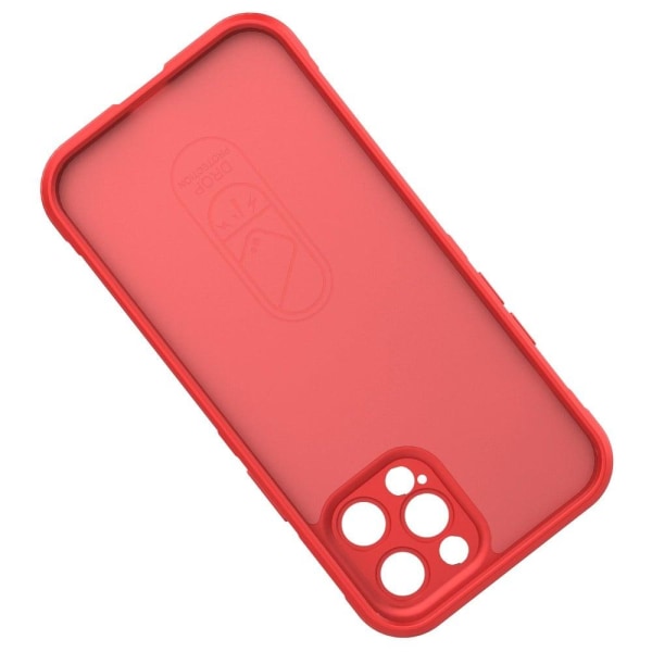 Mjukt greppformat iPhone 12 Pro Max skal - Röd Röd
