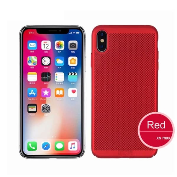 MOFI iPhone Xs Max varmeafledende etui - Rød Red