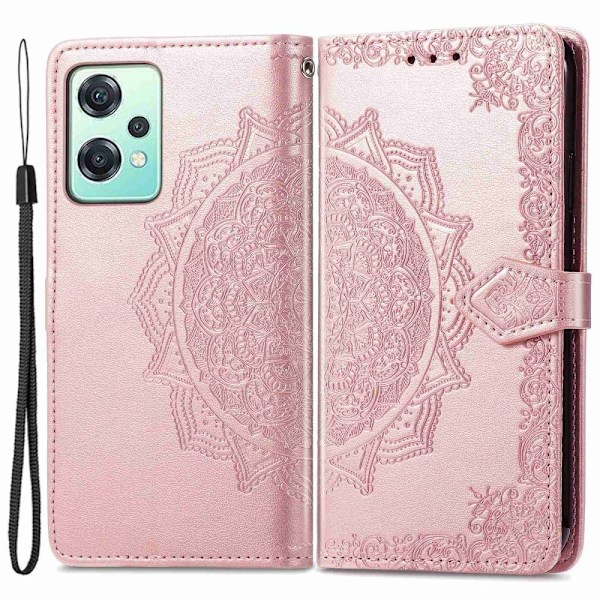 Mandala läder OnePlus Nord CE 2 Lite 5G fodral - Rosa Rosa