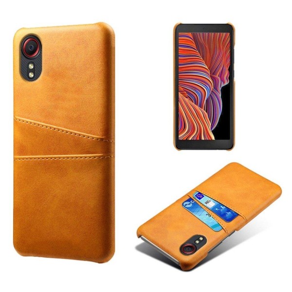 Samsung Galaxy Xcover 5 skal med korthållare - Orange Orange