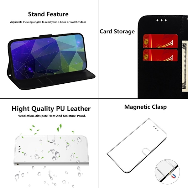 Mirror Motorola Moto G32 fodral - Silver/Grå Silvergrå