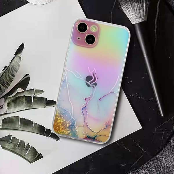 Marmormotiv iPhone 15 Plus skal - Flerfärgad multifärg