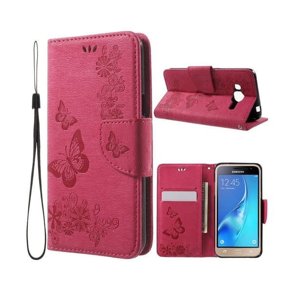 Moberg Samsung Galaxy J3 (2016) etui - Varm rosa Pink