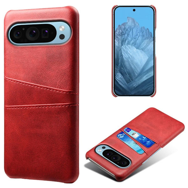 Dual Card Google Pixel 9 deksel - Rød Red