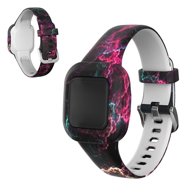Garmin Vivofit Jr 3 mønster i silikone-urrem - Sort / Rød Multicolor