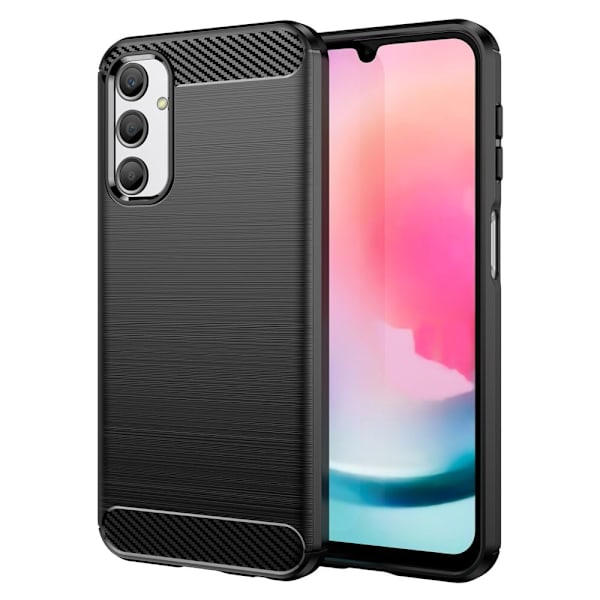 Carbon Flex Etui Samsung Galaxy A24 4G - Sort Black