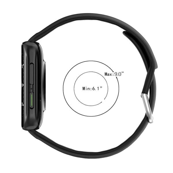 Oppo Watch 2 (46 mm) klokkerem i silikon - Vinrød Red