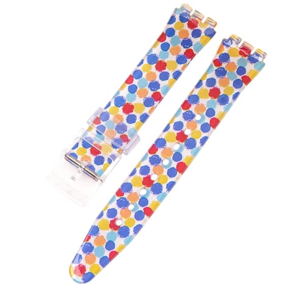 16mm Universal söpö silikoni ranneke - Vesiväri Piste Multicolor