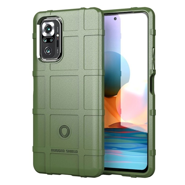Rugged Shield case - Xiaomi Redmi Note 10 Pro / 10 Pro Max - Grøn Green