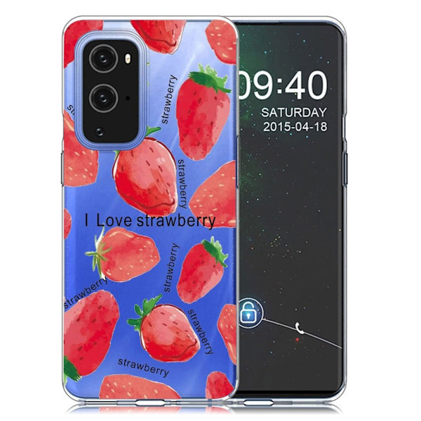 Deco OnePlus 9 etui - jordbær Red