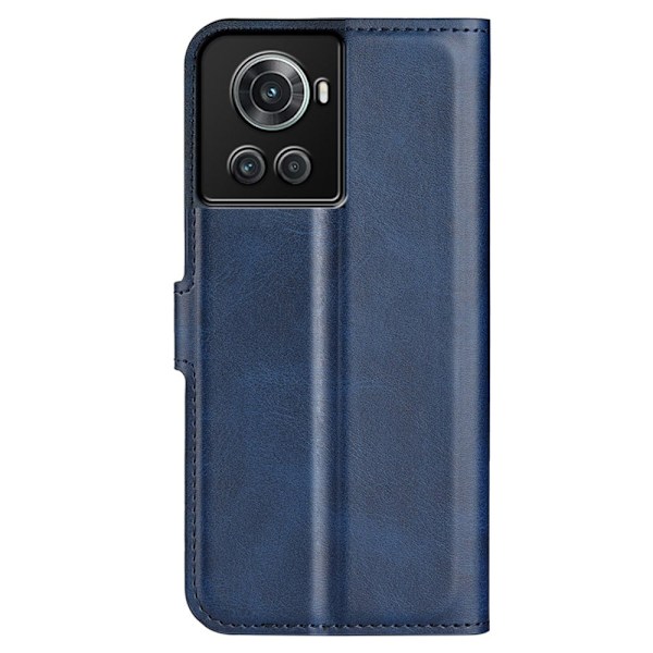 OnePlus 10R / OnePlus Ace nahkainen lompakokkotelo - Sininen Blue