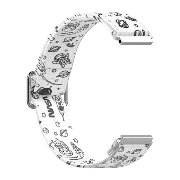 22 mm nylon-urrem til Huawei- og Samsung-ure - Univers White