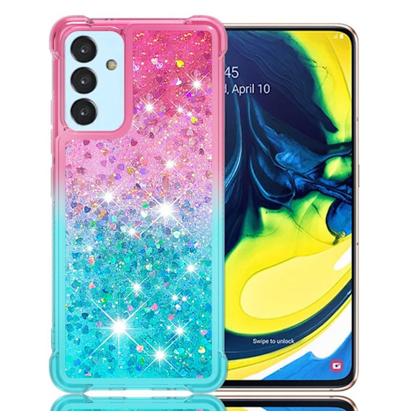 Princess Samsung Galaxy A82 5g Cover - Lyserød / Himmelblå Green