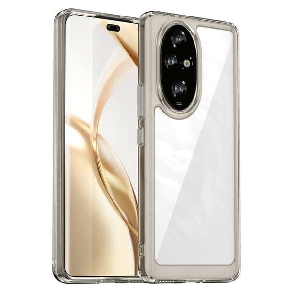 Honor 200 Pro smart akryl cover - Gennemsigtig Grå Silver grey