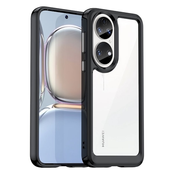 Huawei P50 / Huawei P50E smart akryl cover - Sort Black