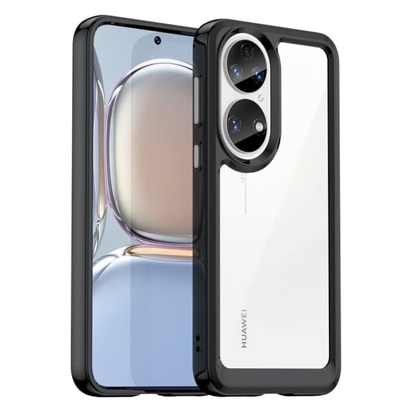 Huawei P50 / Huawei P50E smart akryldeksel - Svart Black