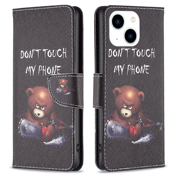 Wonderland iPhone 14 flip etui - Bjørn Black