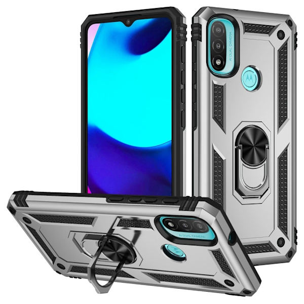 Ring Guard - Motorola Moto E20 - Hopea Silver grey