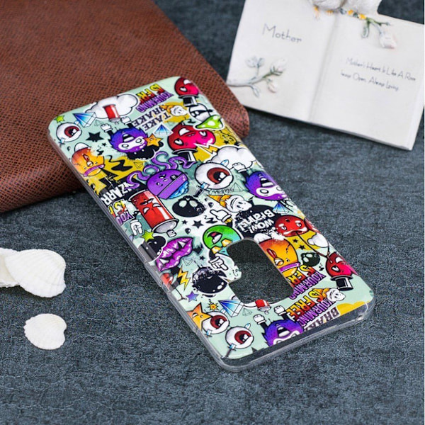 Samsung Galaxy S9 Plus mønstret IMD blød TPU etui - Sundry Mønsters Multicolor