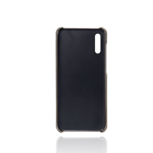 Samsung Galaxy A50 nahkapäällysteinen kotelo - Harmaa Silver grey