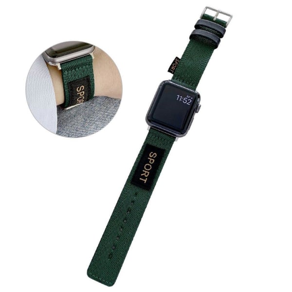 Apple Watch 44mm sporty nylon-urrem - Grøn Green