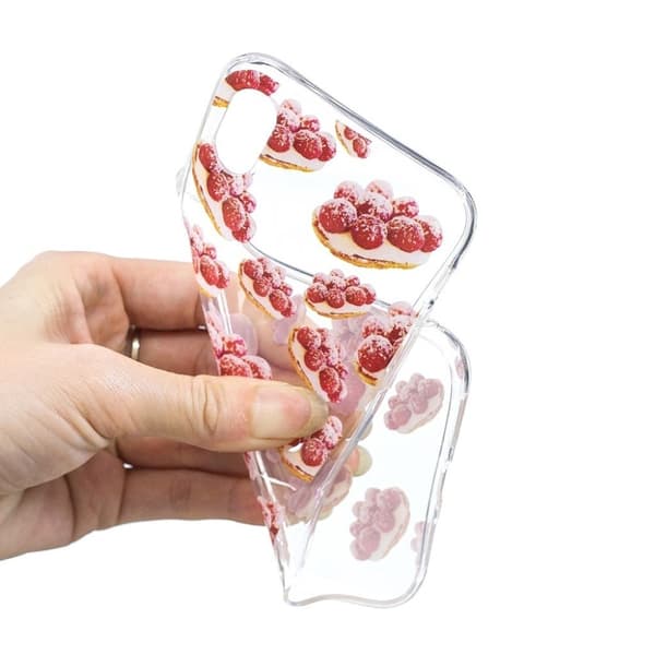 iPhone Xr soft case med mønstertryk - Lækker Kage Multicolor