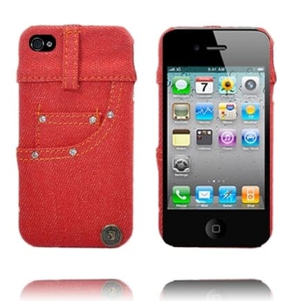 Cool Jeans (Front Rød) iPhone 4 Cover Red