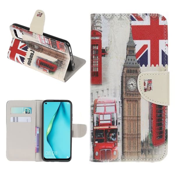 Wonderland Huawei P40 Lite / Nova 6 SE flip etui - Big Ben Multicolor