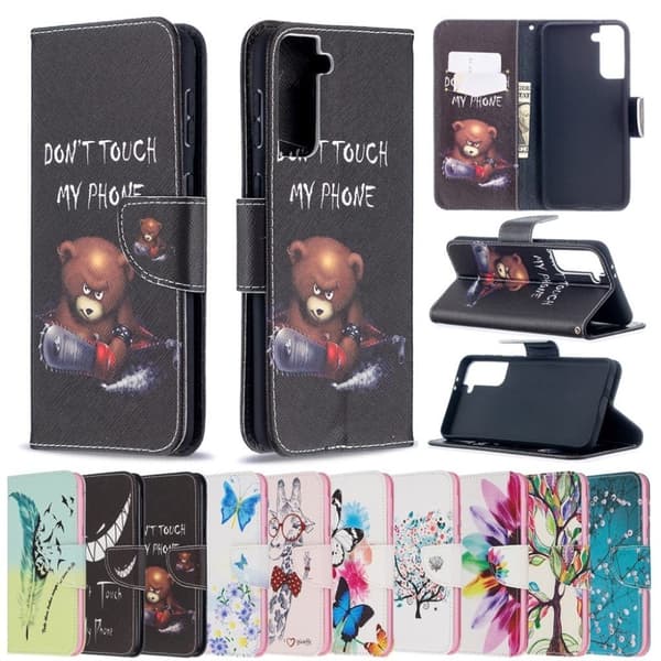 Wonderland Samsung Galaxy S21 Plus Flippetui - Blomst Multicolor