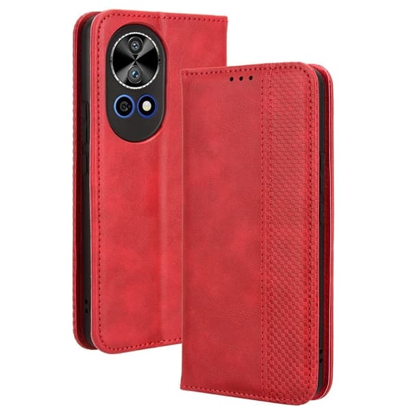 Bofink Vintage Huawei Nova 12 nahkakotelo - Punainen Red