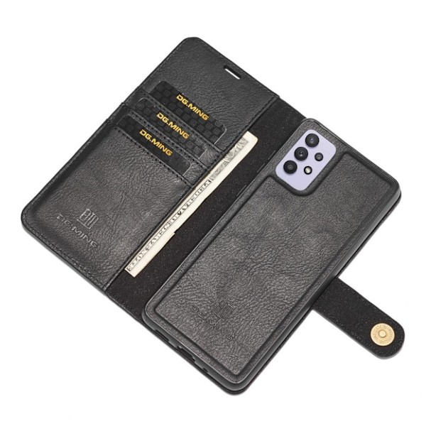 DG.MING Samsung Galaxy A32 5G 2-i-1 etui med pung - Sort Black